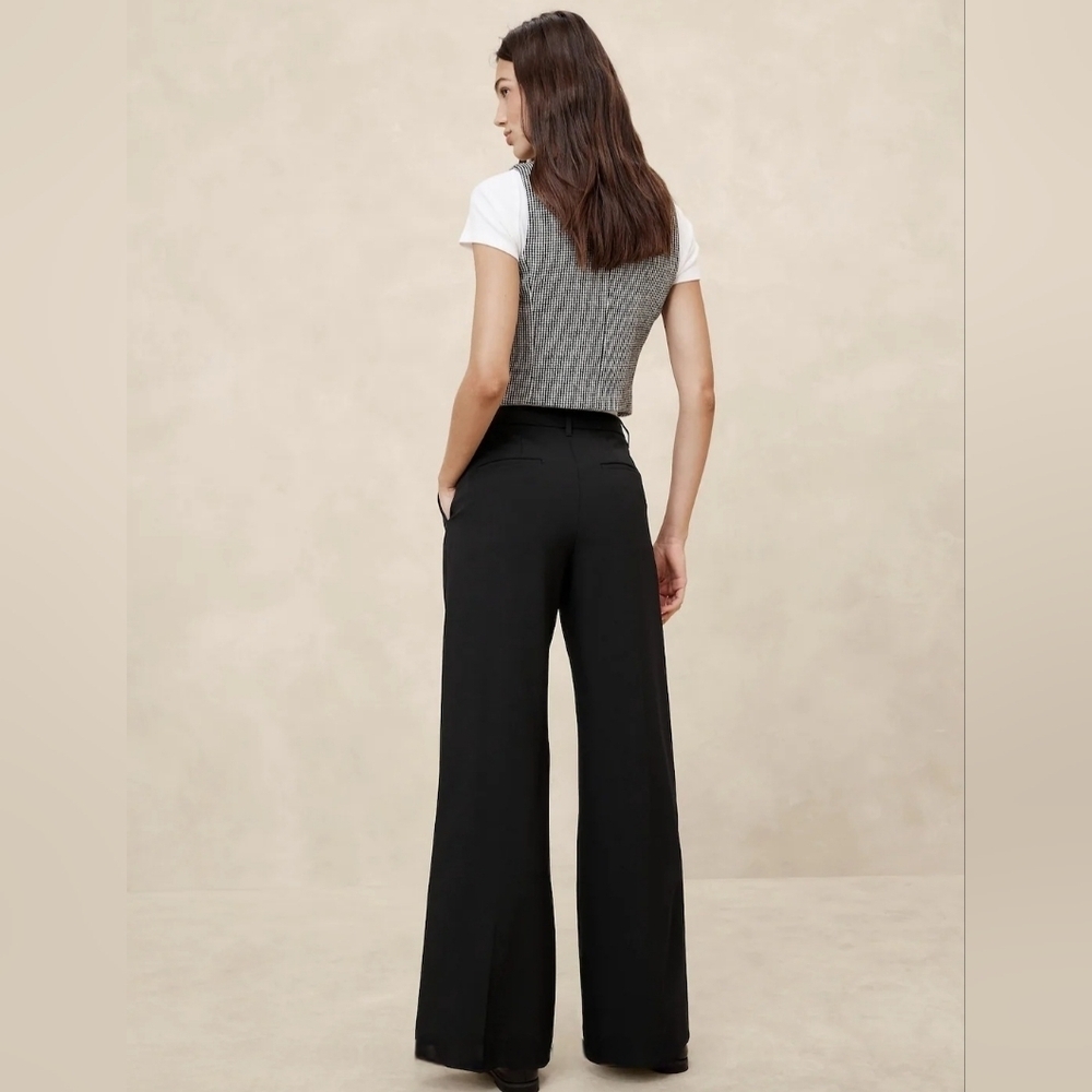 NWT | Merona | Women's Wide-Leg Dress Pants | Color: Black | Size: 10 - Picture 2 of 13
